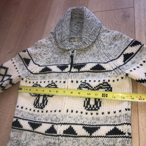 Aritzia TNA Sea to Sky Cowichan Zip Cardigan Sweater in 100% Lambswool Size S - Picture 14 of 16